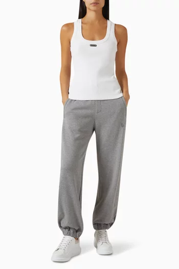 Logo Tank Top in Rib-knit