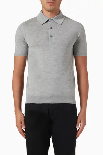 Knit Polo Shirt in Cotton