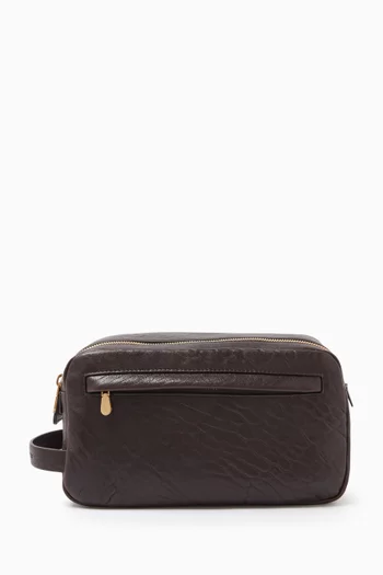Beauty Case in Grained Leather