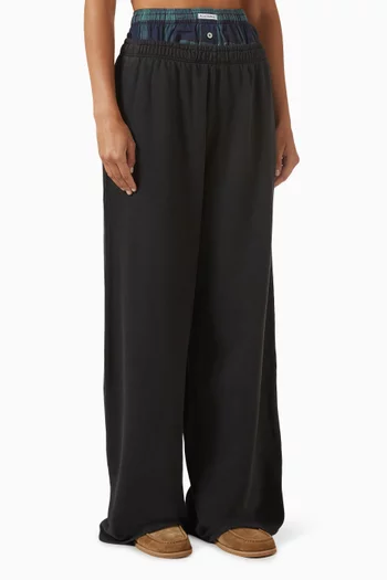 Double-waistband Boxer Sweatpants
