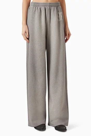 Logo Sweatpants in Cotton Fleece