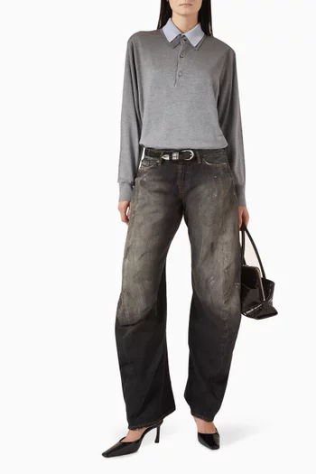 Layered Sweater in Silk Blend