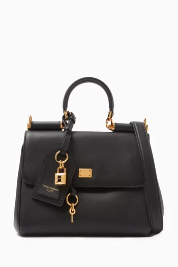Small My Sicily Top-handle Bag in Leather