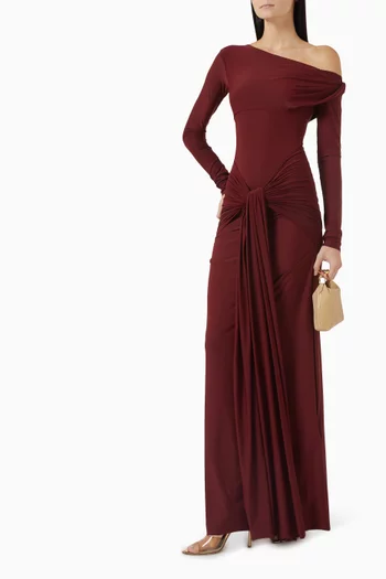 Esther Drop-waist Maxi Dress in Lycra