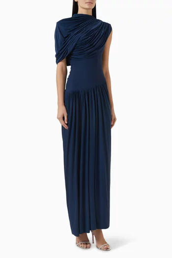 Bloom Draped Maxi Dress