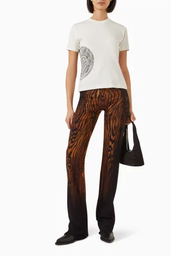 Stamp Print T-shirt in Cotton-jersey