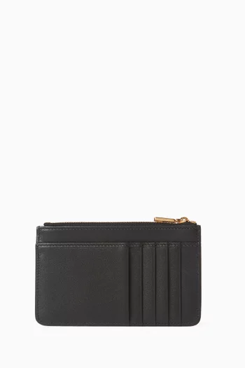 DG Plaque Cardholder in Calfskin Leather