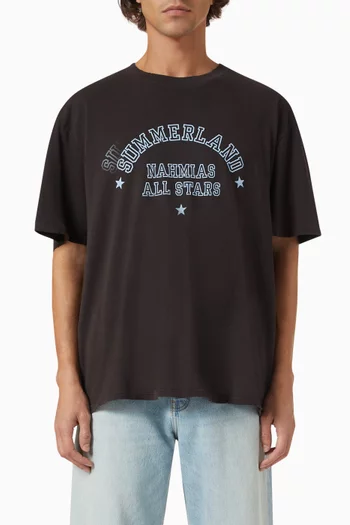 Summerland All Stars Boxy T-shirt in Cotton