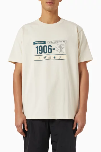 تي شيرت بطبعة Made in USA 1906‏ قطن