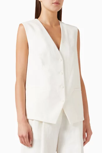 Suit Vest in Linen