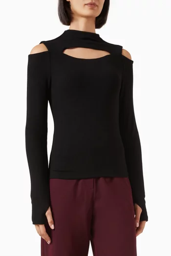 Lenox Cut-out Top in Jersey