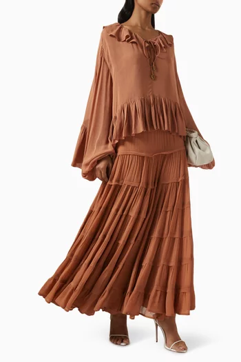 Tiered Maxi Skirt