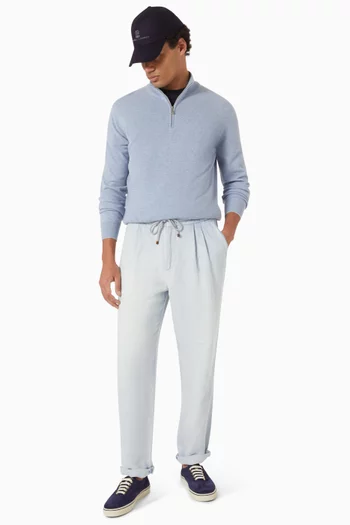 سترة بسحّاب قصير كشمير