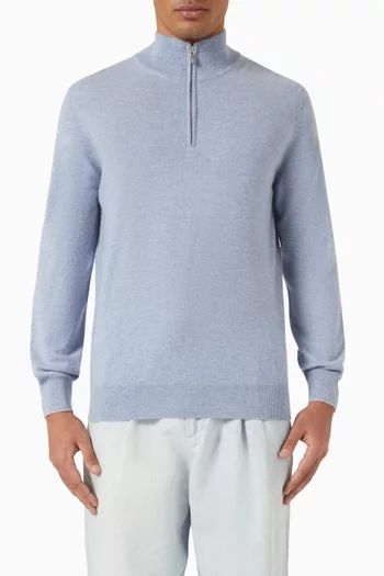 سترة بسحّاب قصير كشمير