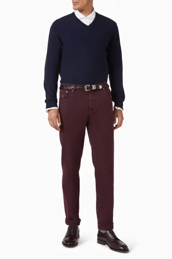 بنطال جينز بتصميم مصبوغ دينم