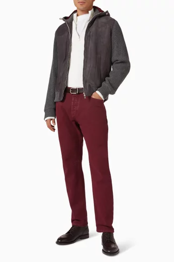 بنطال جينز بتصميم مصبوغ دينم