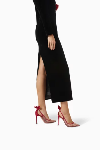 Bow-tie 105 Net Pumps in Suede & Mesh