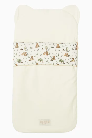 كيس نوم مزين بالكامل بنقشة قطن