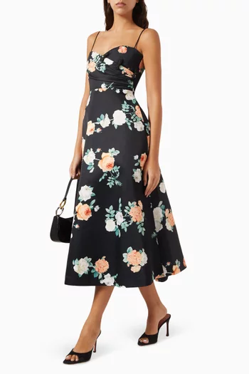 فستان بو متوسط الطول ستان