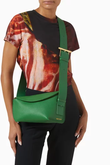 T-Bar Sling Bag in Calf Leather