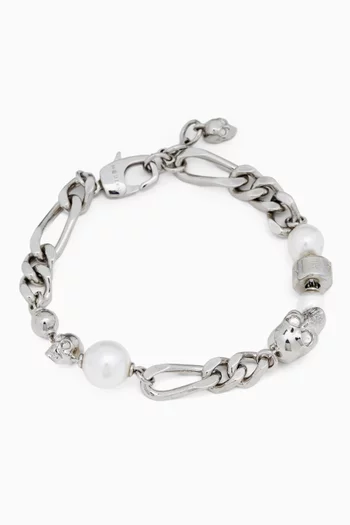 Skull and Pearl Bracelet