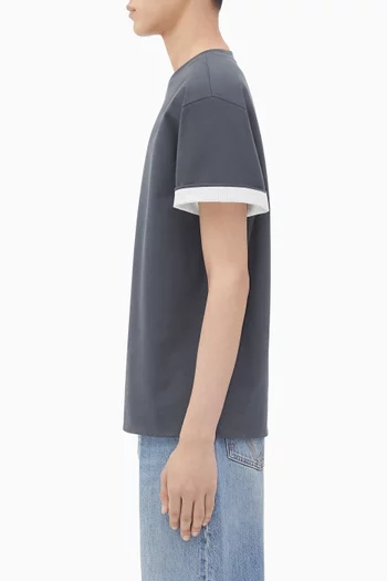 Double Layer Check Shirt in Cotton