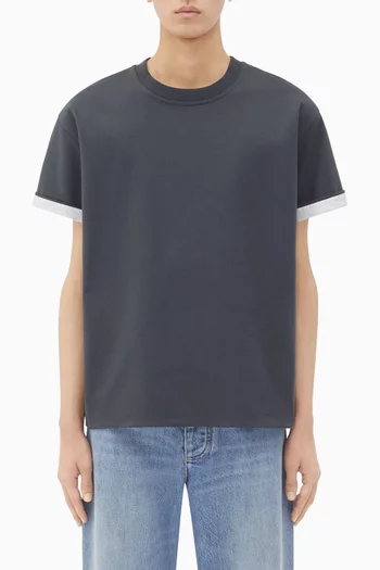 Double Layer Check Shirt in Cotton