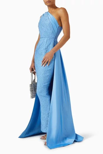 فستان سهرة جوسلين بكتف مكشوف