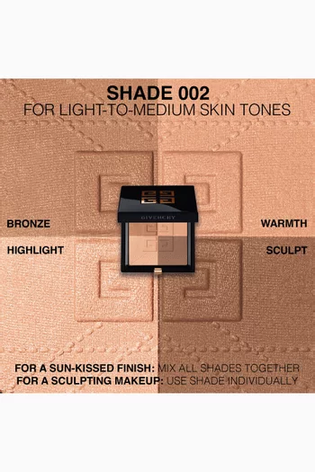 N°002 Popeline Bronzée Prisme Libre Bronzer Powder, 7g