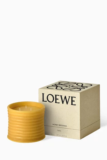 Medium Beeswax Candle Honey, 600g