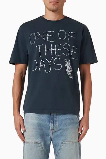 Barbed T-shirt in Cotton