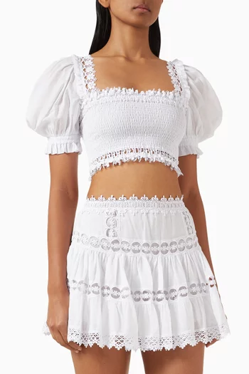 Judy Crop Top in Cotton Blend