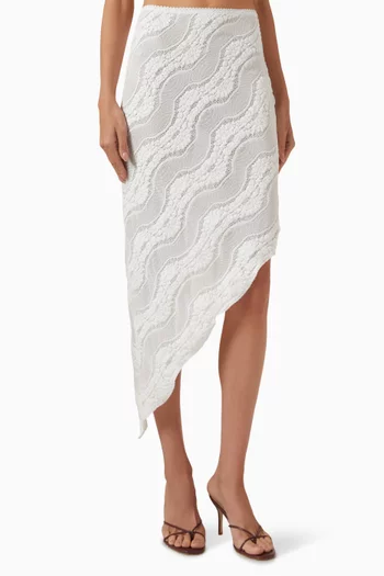 تنورة كاسكيد منسوجة مزيج قطن