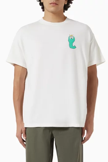 Slug King T-shirt in Cotton-cashmere