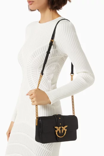 Mini Love One Shoulder Bag in Leather