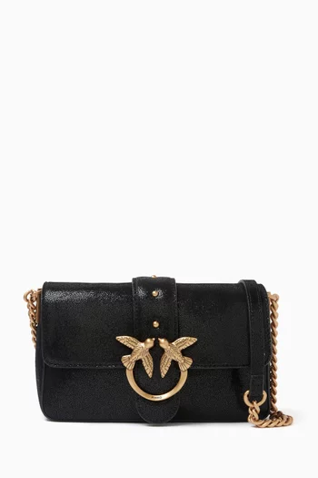 Mini Love One Shoulder Bag in Leather