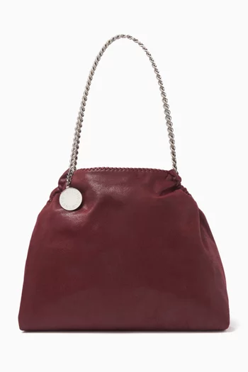 Falabella Drawstring Tote Bag in Shaggy Deer