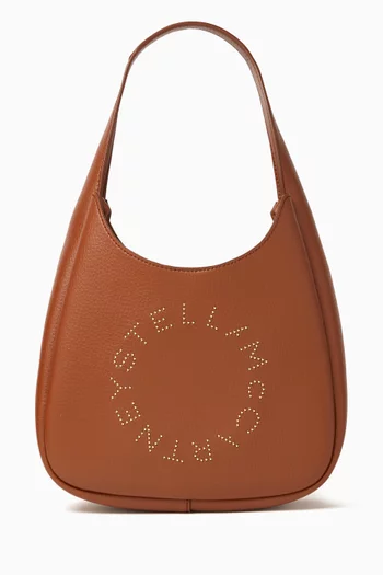 حقيبة هوبو صغيرة مرصعة بحلي جلد ألتر مات