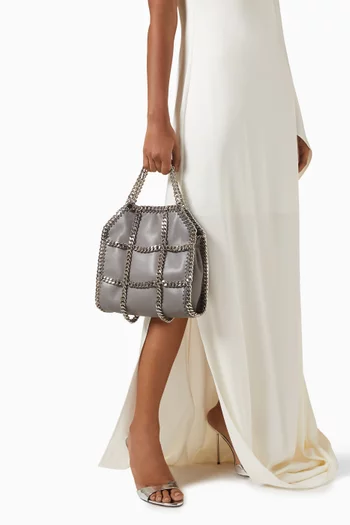 Limited-edition Mini Falabella Chain Tote Bag in Shaggy Deer