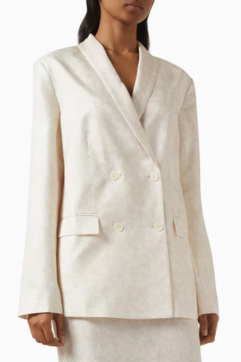 Relaxed Blazer in Silk