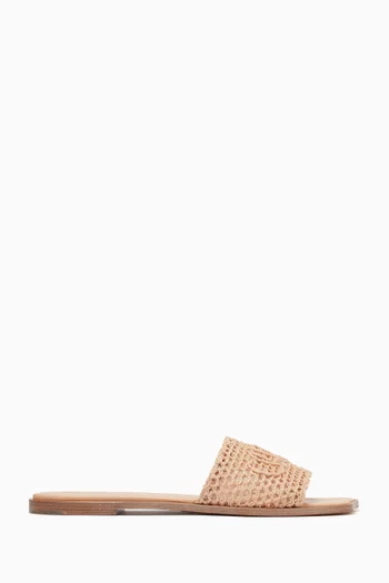Soleil Crochet Slides