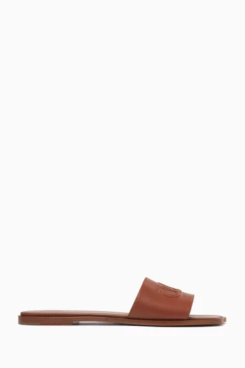 Soleil Slides in Calfskin