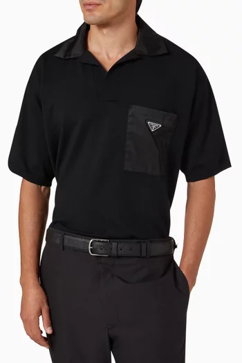 Buckle Belt in Saffiano Leather