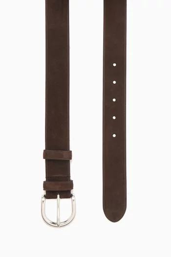 Buckle Belt in Suede