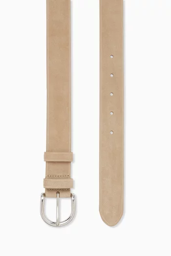 Buckle Belt in Suede