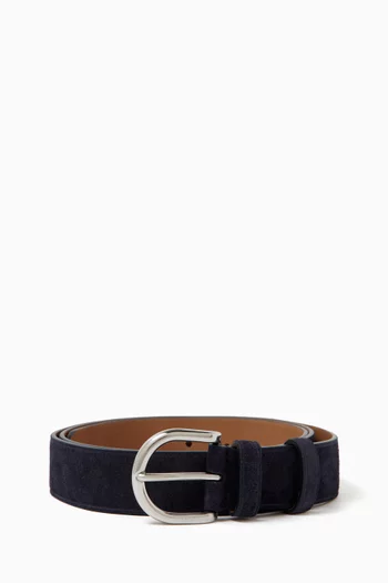 Buckle Belt in Suede
