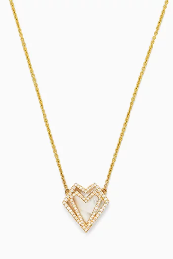 My Heart Diamond Necklace in 18kt Gold