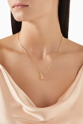 Dualité Iconic Pendant Necklace in 18kt Yellow Gold