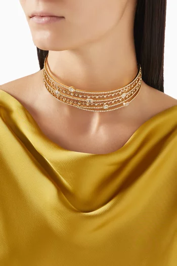 Trilogie Allure Iconic Choker in 18kt Yellow Gold