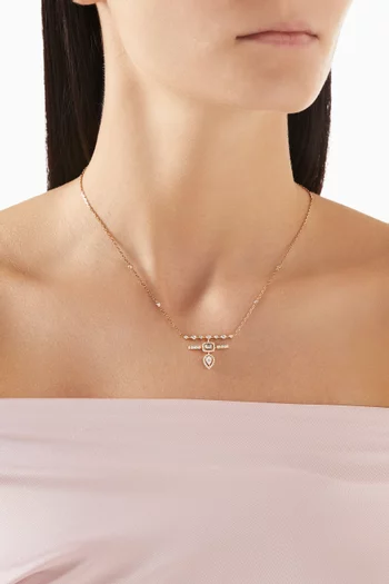 Trilogie Essence Pendant Necklace in 18kt Rose Gold